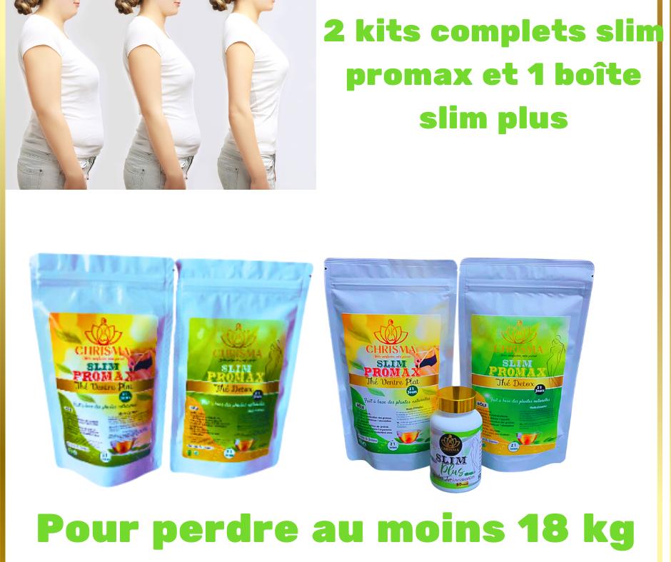 DEUX KITS COMPLETS SLIM PROMAX + 1 BOITE SLIM PLUS