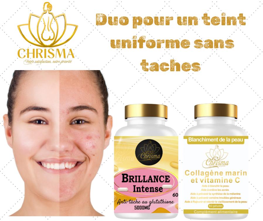 CAPSULES ECLAIRCISSANTE ET COLLAGENE A LA VITAMINE C